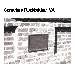Text Box: Cemetary Rockbridge, VA

 
